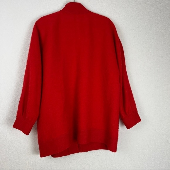 100% Alpaca Sweater Open Front Cardigan Knitwear Large - Picture 2 of 9